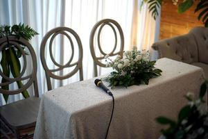 decorar la mesa para la procesión de la boda foto