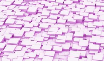 abstact purple modern architecture background with white cubes on the wall. 3D rendering illustration photo