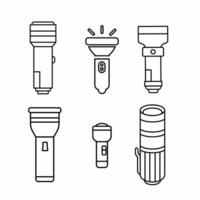 Flashlight icon template. Stock vector illustration.