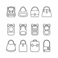 Bag icon template. Stock vector illustration.