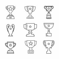 plantilla de icono de trofeo. ilustración vectorial de acciones. vector