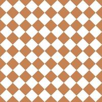 Brown And White Seamless Diagonal Checkered And Squares Pattern vector