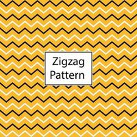 Black And White Chevron Zigzag Line Pattern On Yellow Background vector