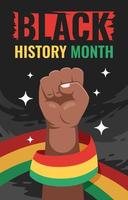 Black History Month Poster Celebration vector