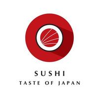 sushi logo vector with slogan template