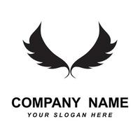 feather logo vector with slogan template