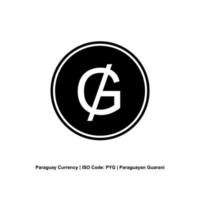 Paraguay Currency Symbol, Paraguayan Guarani Icon, PYG Sign. Vector Illustration