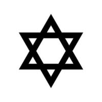 The Star of David is a generally recognized symbol of both Jewish identity and Judaism. Vector Illustration