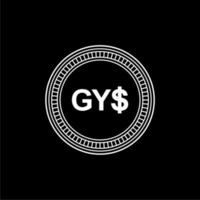 Guyana Currency, Guyanaese Dollar Icon, GYD Sign. Vector Illustration