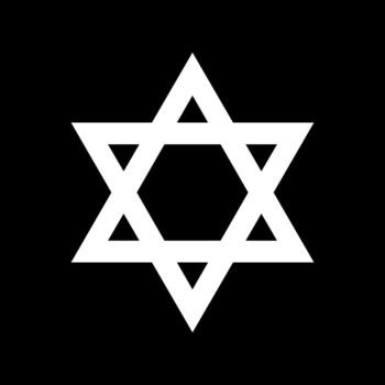 The Star of David is a generally recognized symbol of both Jewish identity and Judaism. Vector Illustration