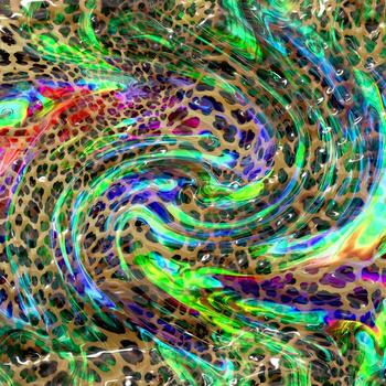 Leopard skin pattern abstract style,Textile and fashion fabric,Vintage style texture,Animal skin background,Leopard designed textile print pattern,Abstract leopard texture design photo