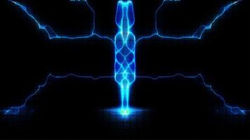 Digital Rendering Lighting Strike Electric Background photo