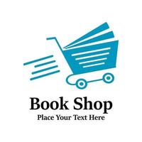 Student  shop or book shop logo template illustration vector