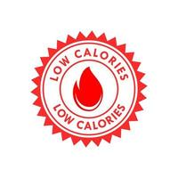 Low calories logodesign template illustration. This is suitable product label vector