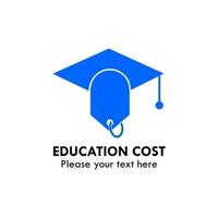 Education cost logo design template illustration. this is good for education vector