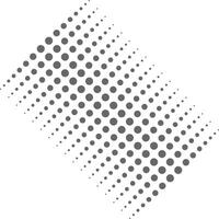 eps10 grey vector halftone dotted pattern artwork isolated on white background. circular geometric abstract pattern in a simple flat trendy modern style for your website design, and mobile app