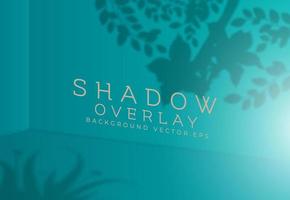 Background shadow overlay with silhouettes of leaves and flowers vector