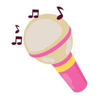 music microphone icon vector