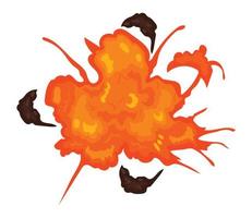 explosion danger icon vector