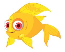 goldenfish icon isolated vector