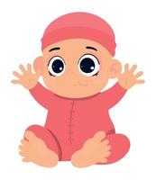 cute baby character vector