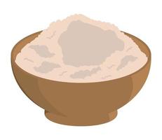 rice in a bowl vector