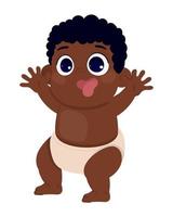Black Baby Happy Vector Art, Icons, and Graphics for Free Download