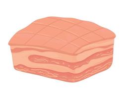 meat pork belly vector