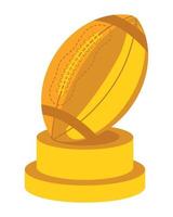 american football trophy vector