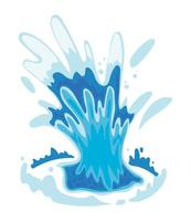 water splash on white background vector