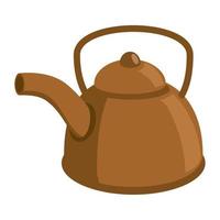 teapot utensil icon vector