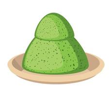 dessert matcha food vector