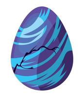 colored broken egg vector