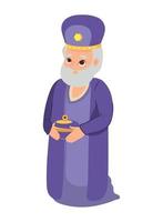 wise king gaspar vector