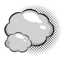 arte pop de nubes vector