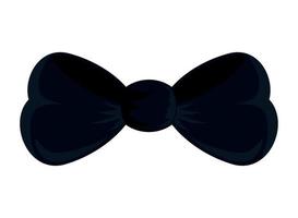 black bowtie icon vector