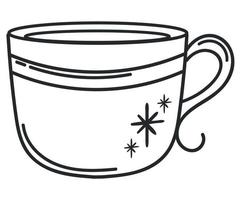 cup of coffee colorless vector