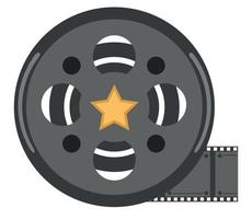 movie reel icon vector