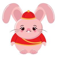 rabbit chinese new year vector