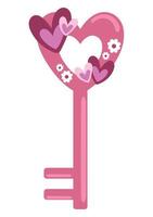 love key valentines day vector