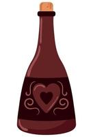 wine bottle icon vector