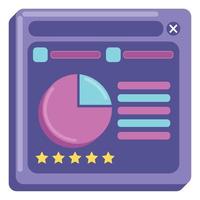 marketing rating analysis vector