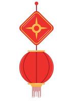 chinese lamp icon vector