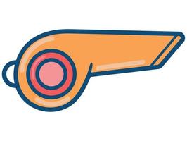 referee whistle icon vector