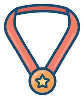 sports medal star vector