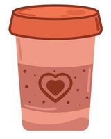 takeaway coffee cup vector