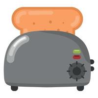 toaster with toast vector