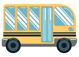 school bus icon vector