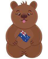 wombat australia day vector