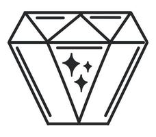 diamond tattoo icon vector